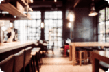 room in a coffee shop